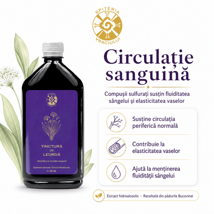 Tinctură de Leurdă – Detoxifiere și Circulație Sanguină | 500ml