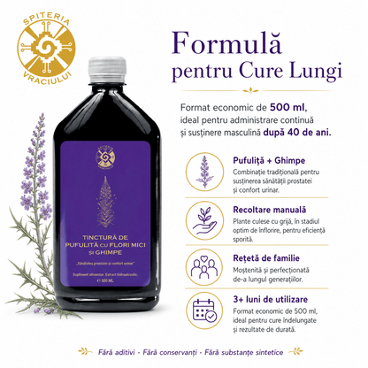 Tinctură de Pufuliță și Ghimpe – Prostată și Confort Urinar | 500ml