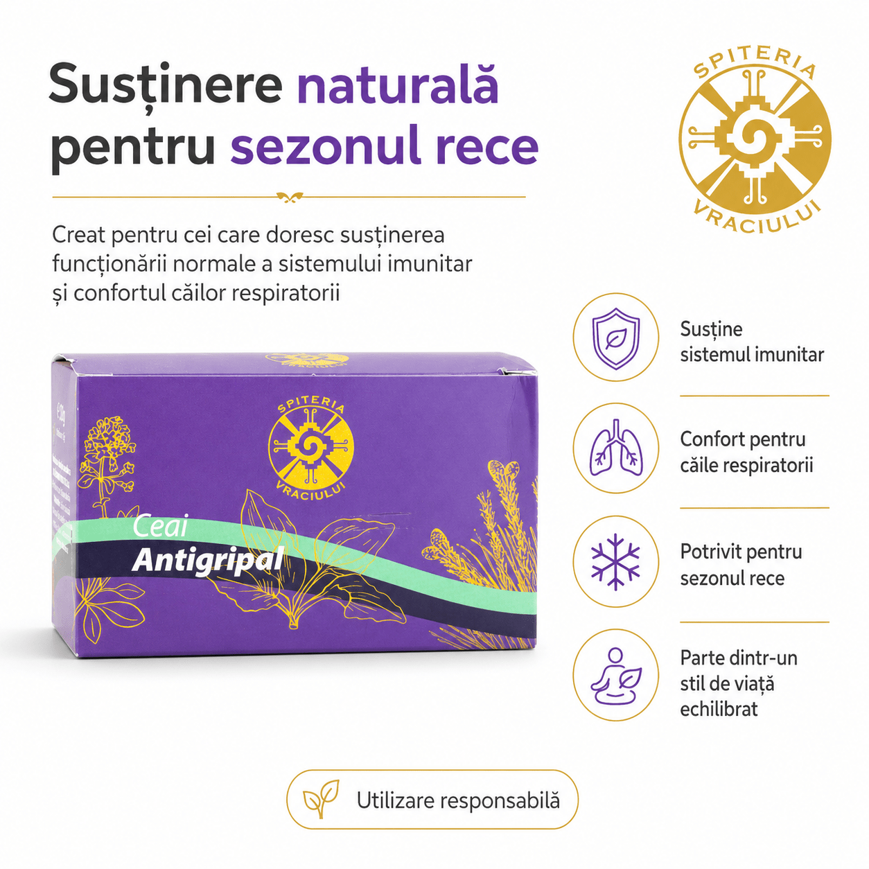 Ceai Antigripal Natural – Remediu Tradițional pentru Răceală și Gripă