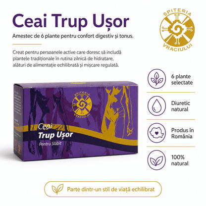 Ceai Natural pentru Slăbit și Detoxifiere – Trup Ușor