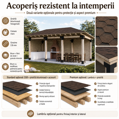 Foișor lemn 3x6m - Argeș