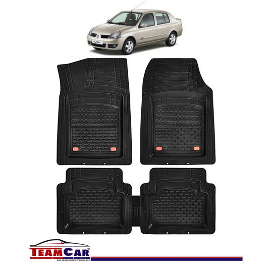 Covorase Auto TeamCar® Tip Tavita Compatibile Renault Symbol Thalia I (1999-2008) Negru Material Rezistent