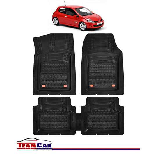 Covorase Auto TeamCar® Tip Tavita Compatibile Renault Clio III Hatchback (2005-2014) Negru Material Rezistent