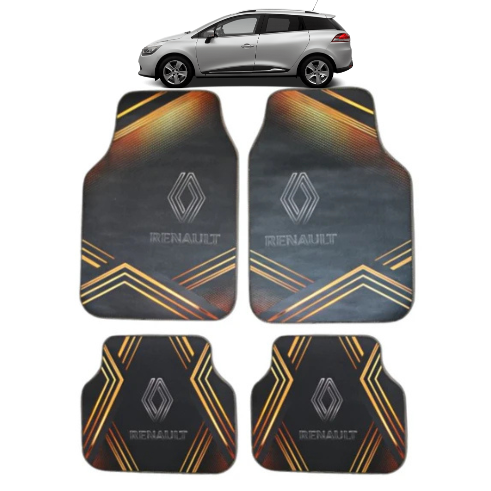 Covorase Universale Renault Clio IV Estate 2012–2019 – Negru/Portocaliu