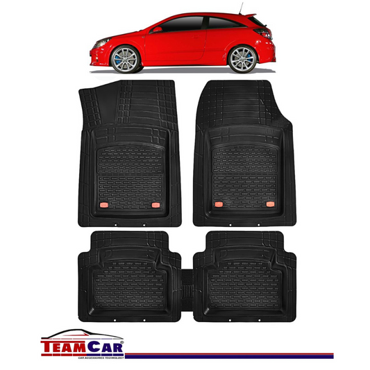 Covorase Auto TeamCar®Tip Tavita Compatibile Opel Astra H Coupe (2004-2014) Negru