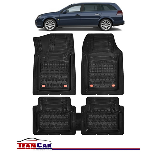 Covorase Auto TeamCar® Tip Tavita Compatibile Opel Vectra C Combi(2002-2008) Negru Material Rezistent
