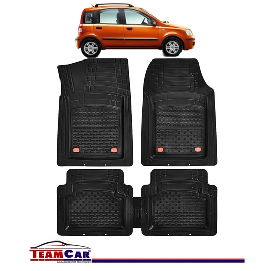 Covorase Auto TeamCar® Tip Tavita Compatibile Fiat Panda II (2003–2012) Negru