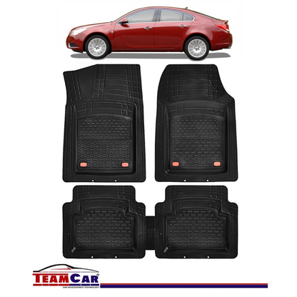 Covorase Auto TeamCar® Tip Tavita Compatibile Opel Insignia Sedan(2008-2017) Negru Material Rezistent