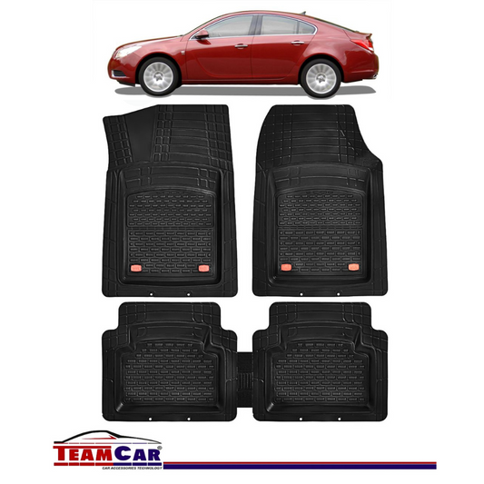 Covorase Auto TeamCar® Tip Tavita Compatibile Opel Insignia Sedan(2008-2017) Negru Material Rezistent