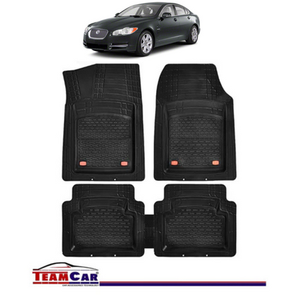 Covorase Auto TeamCar® Tip Tavita Compatibile Jaguar XF II (2015+) Negru Material Rezistent