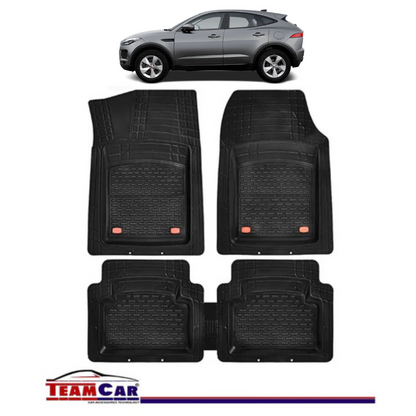 Covorase Auto TeamCar® Tip Tavita Compatibile Jaguar E-Pace I (2017+) Negru Material Rezistent