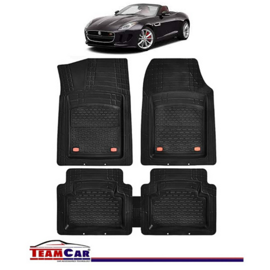 Covorase Auto TeamCar® Tip Tavita Compatibile Jaguar F-Type I (2013+) Negru Material Rezistent