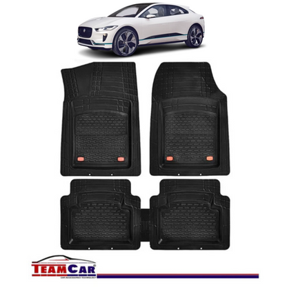 Covorase Auto TeamCar® Tip Tavita Compatibile Jaguar I-Pace I (2018+) Negru Material Rezistent