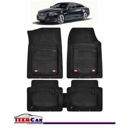 Covorase Auto TeamCar® Tip Tavita Compatibile Jaguar XJ X351 (2009–2019) Negru Material Rezistent