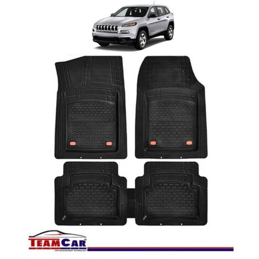 Covorase Auto TeamCar® Tip Tavita Compatibile Jeep Cherokee KL (2014–2022) Negru Material Rezistent