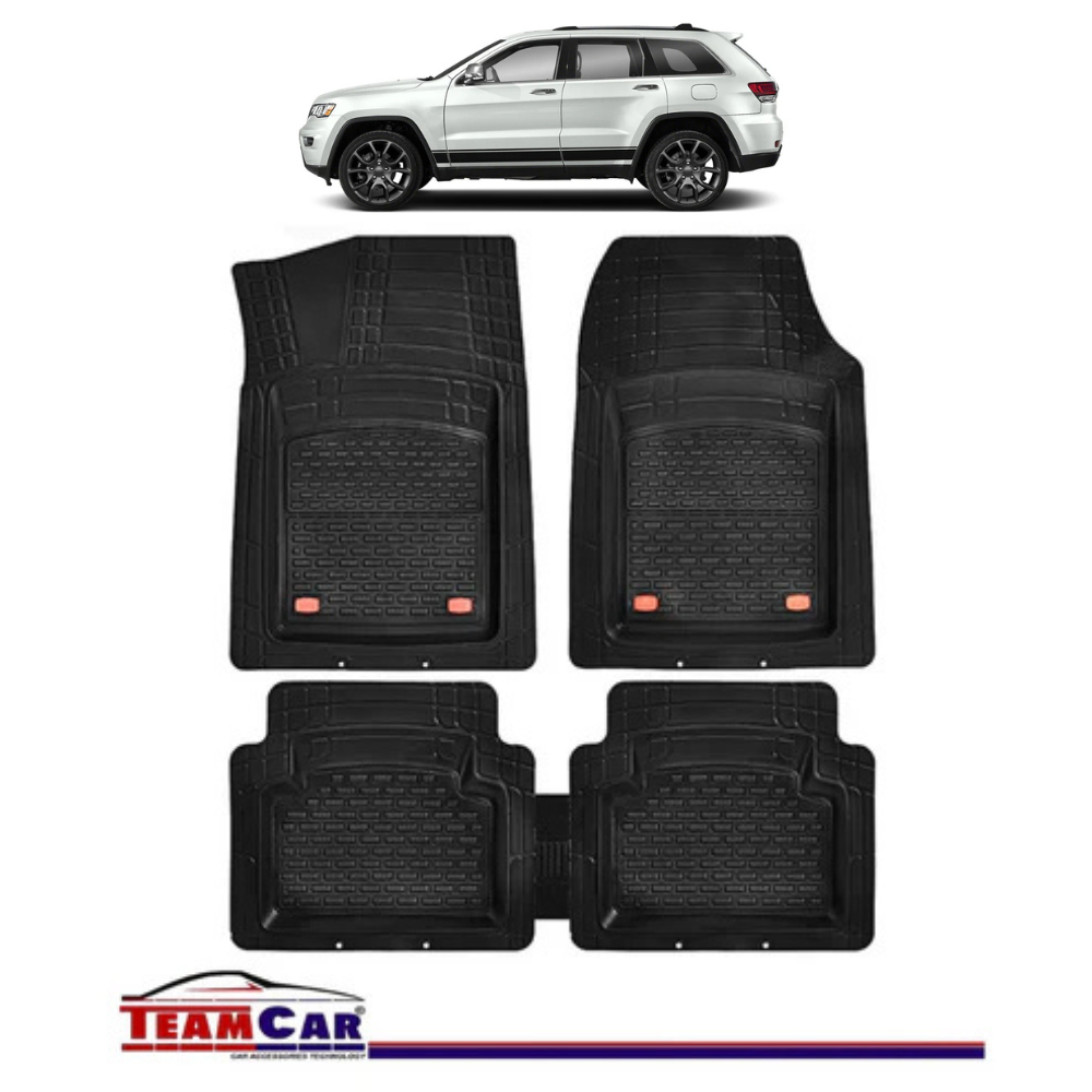 Covorase Auto TeamCar® Tip Tavita Compatibile Jeep Grand Cherokee WK2 (2011–2021) Negru Material Rezistent