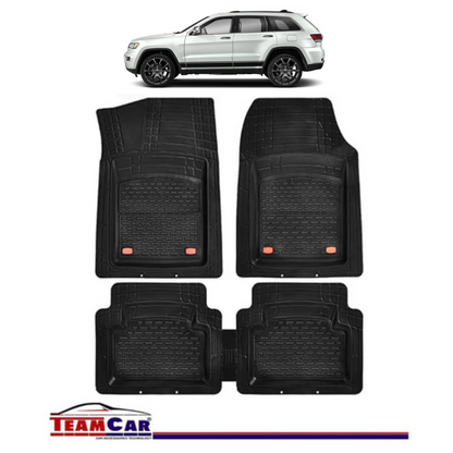 Covorase Auto TeamCar® Tip Tavita Compatibile Jeep Grand Cherokee WK2 (2011–2021) Negru Material Rezistent