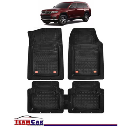 Covorase Auto TeamCar® Tip Tavita Compatibile Jeep Grand WL (2021+) Negru Material Rezistent