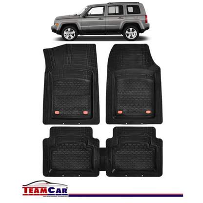 Covorase Auto TeamCar® Tip Tavita Compatibile Jeep Patriot MK (2007–2016) Negru Material Rezistent