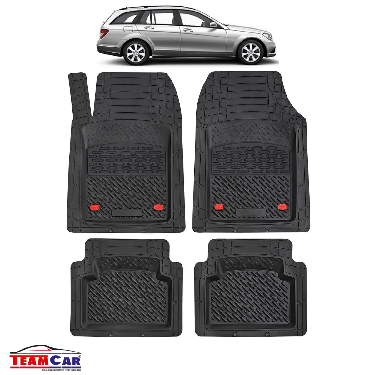 Covorase Auto TeamCar® Tip Tavita Compatibile Mercedes-Benz C-Class S204 Break / Estate (2008–2014)