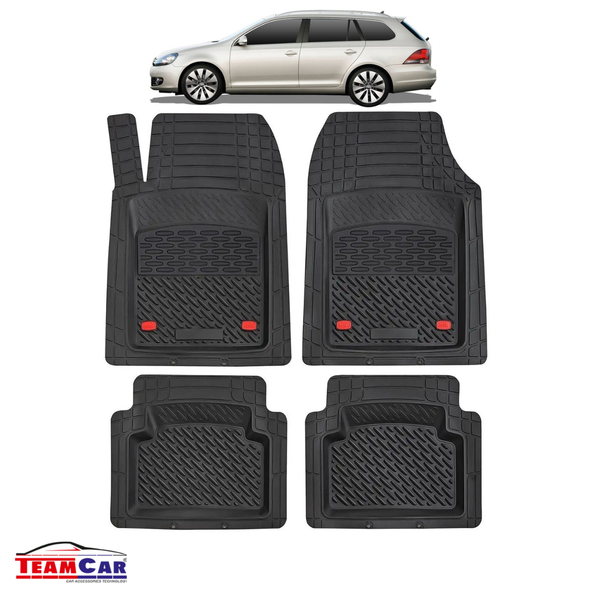 Covorase Auto TeamCar® Tip Tavita Compatibile Volkswagen Golf Mk6 Variant (2008–2013)