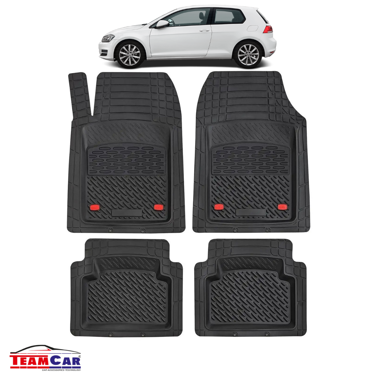 Covorase Auto TeamCar® Tip Tavita Compatibile Volkswagen Golf 7 Hatchback 3 uși (2012–2020)