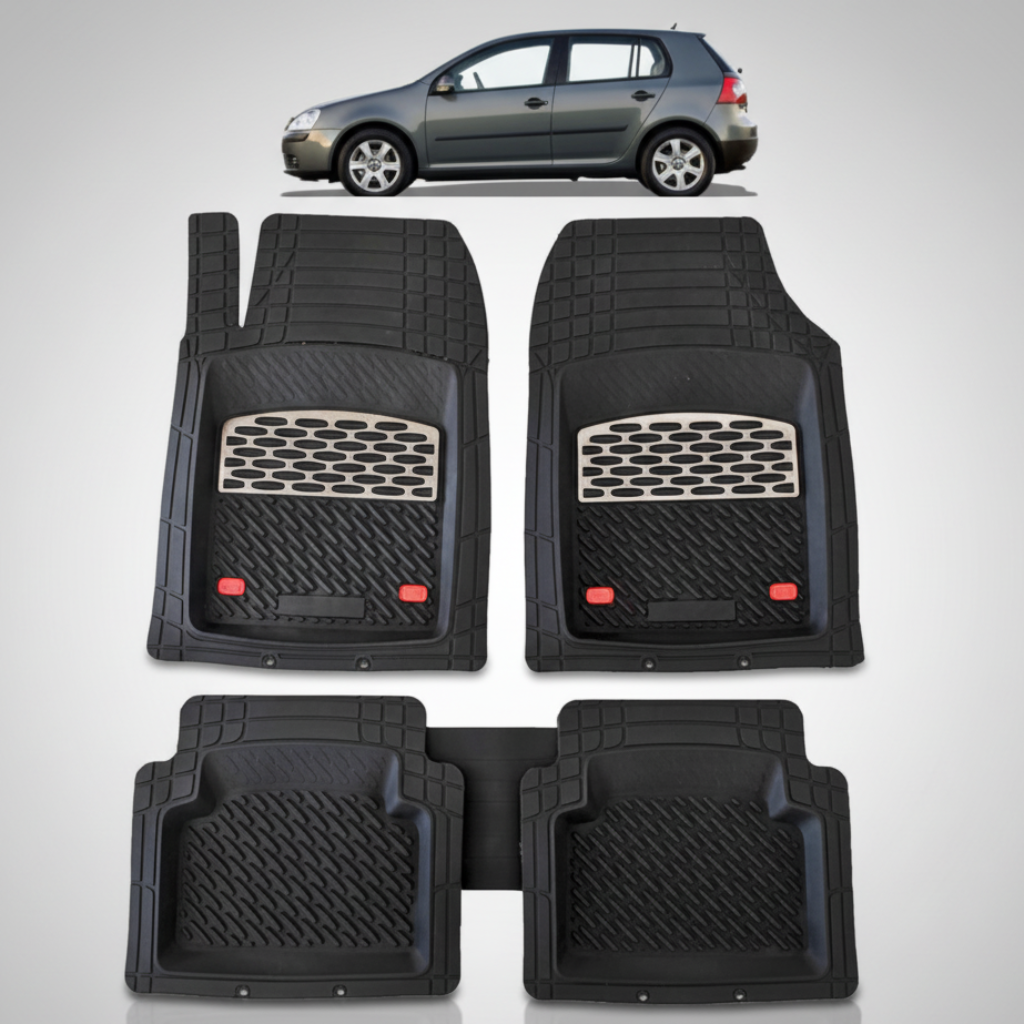 Covorase Auto TeamCar® Tip Tavita Compatibile Volkswagen Golf 5 Hatchback 5 uși (2003–2009) Negru intens