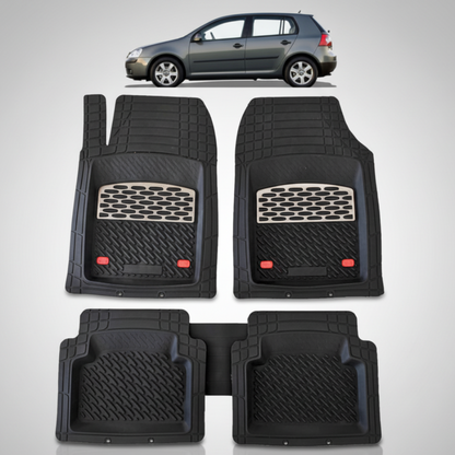 Covorase Auto TeamCar® Tip Tavita Compatibile Volkswagen Golf 5 Hatchback 5 uși (2003–2009) Negru intens