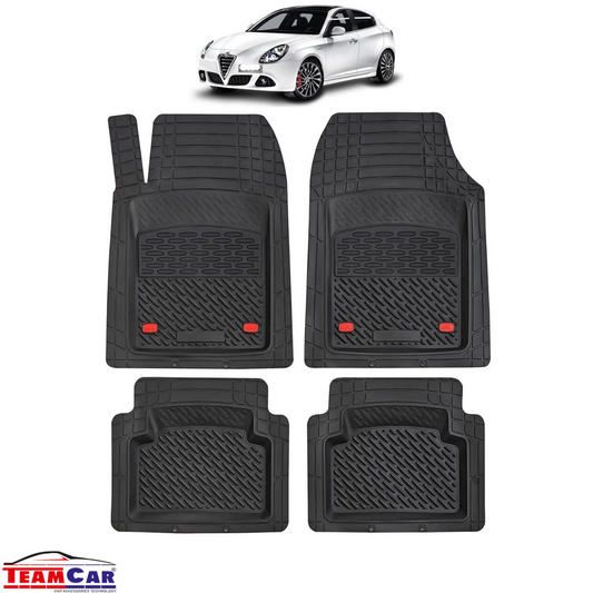 Covorase Auto TeamCar® Tip Tavita Compatibile Alfa Romeo Giulietta Generatia I (2010–2020) Negru Material Rezistent