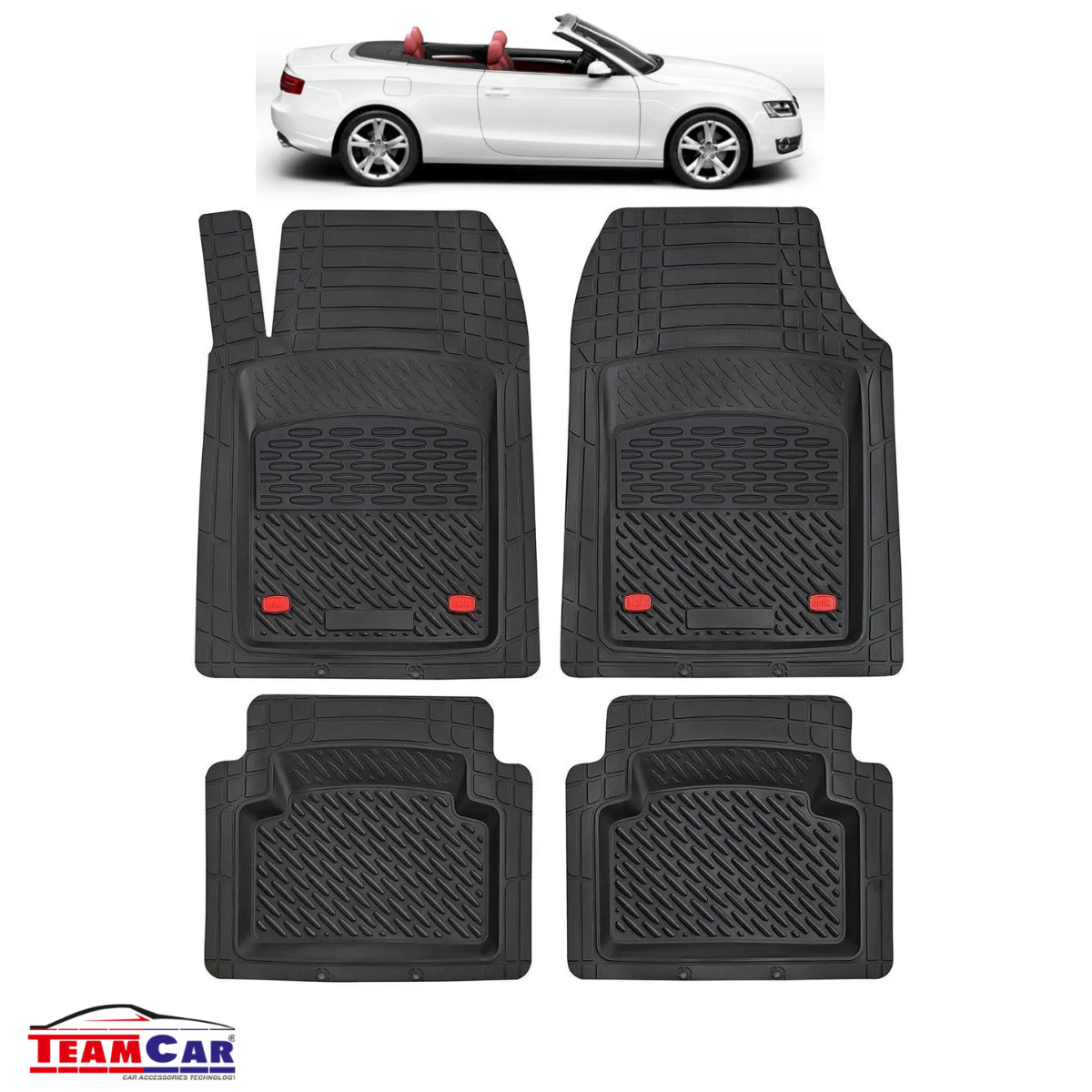 Covorase Auto TeamCar® Tip Tavita Compatibile Audi A5 8T Cabriolet (2009–2016)