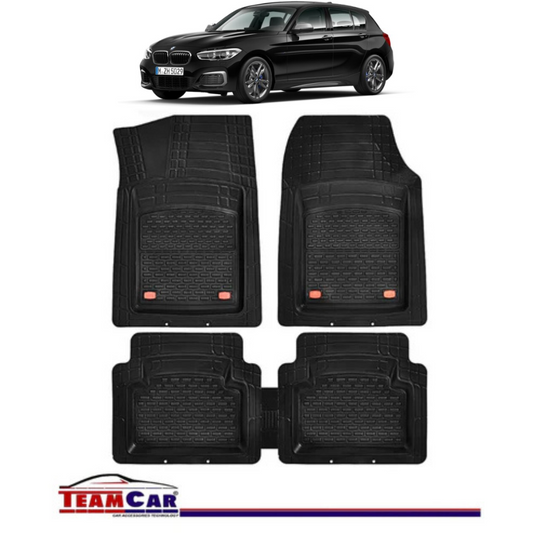 Covorase Auto TeamCar® Tip Tavita Compatibile BMW Seria 1 F20/F21 (2011–2019) Negru Material Rezistent