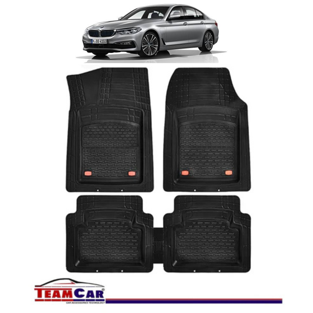 Covorase Auto TeamCar® Tip Tavita Compatibile BMW Seria 5 G30/G31 (2017–prezent) Negru Material Rezistent