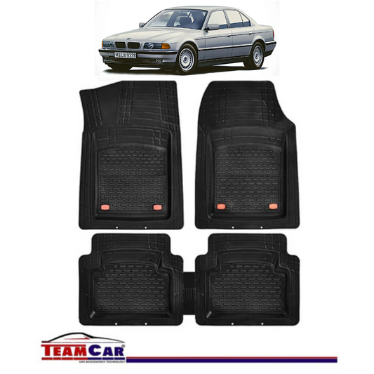 Covorase Auto TeamCar® Tip Tavita Compatibile BMW Seria 7 E38 (1994–2001) Negru Material Rezistent