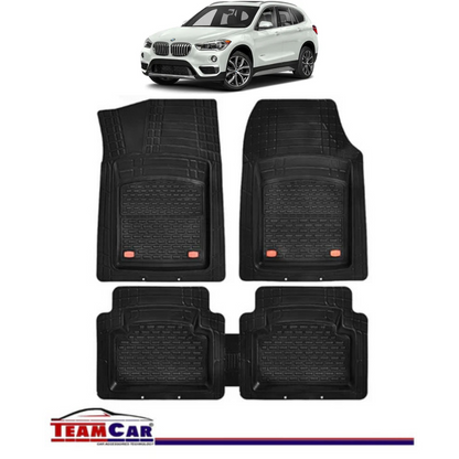 Covorase Auto TeamCar® Tip Tavita Compatibile BMW X1 F48 (2015–2022) Negru Material Rezistent