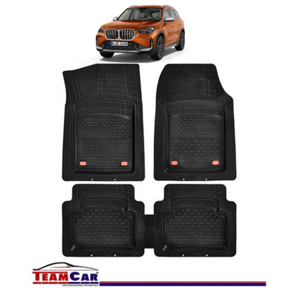 Covorase Auto TeamCar® Tip Tavita Compatibile BMW X1 U11 (2022–prezent) Negru Material Rezistent