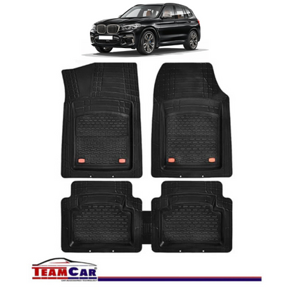 Covorase Auto TeamCar® Tip Tavita Compatibile BMW X3 G01 (2017–prezent) Negru Material Rezistent