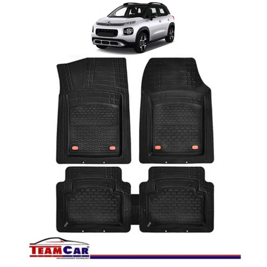 Covorase Auto TeamCar® Tip Tavita Compatibile Citroen C3 Aircross (2017-2024) Negru Material Rezistent