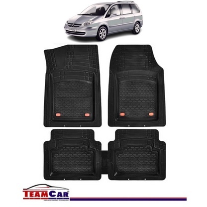 Covorase Auto TeamCar® Tip Tavita Compatibile Citroen C8 (2002-2014) Negru Material Rezistent