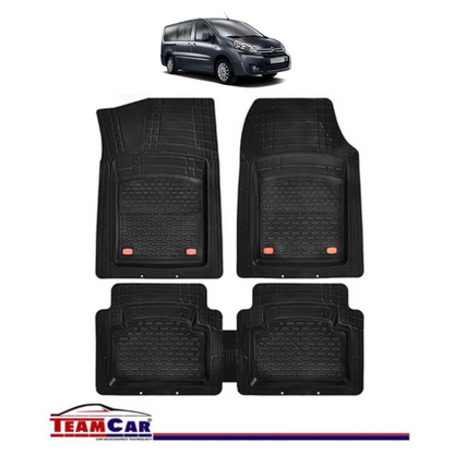 Covorase Auto TeamCar® Tip Tavita Compatibile Citroen Jumpy (2007-2024) Negru Material Rezistent