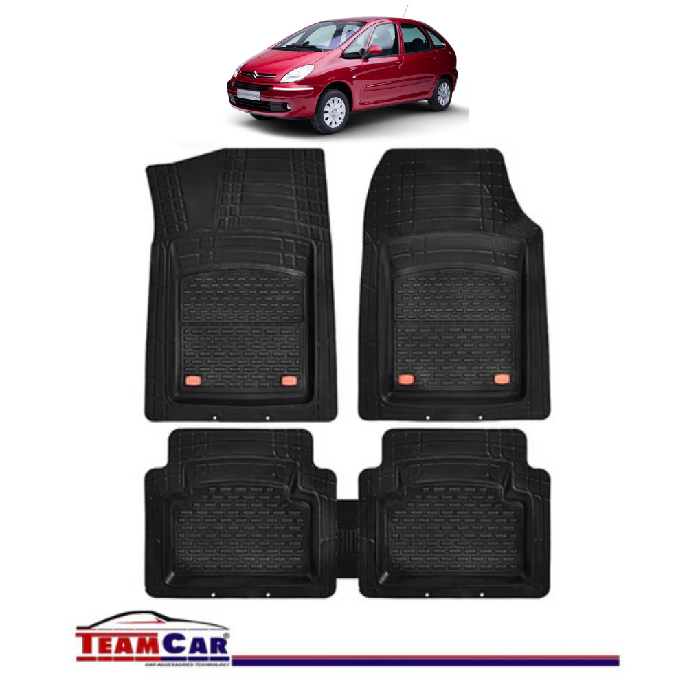 Covorase Auto TeamCar® Tip Tavita Compatibile Citroen Xsara Picasso (1999-2012) Negru Material Rezistent