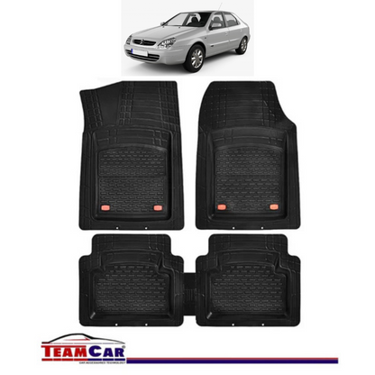 Covorase Auto TeamCar® Tip Tavita Compatibile Citroen Xsara (1997-2006) Negru Material Rezistent