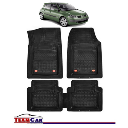 Covorase Auto TeamCar® Tip Tavita Compatibile Renault Megane II Hatchback (2002-2009) Negru