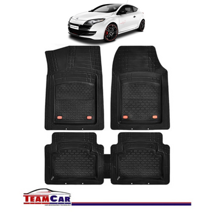 Covorase Auto TeamCar® Tip Tavita Compatibile Renault Megane III Coupe (2008-2016) Negru Material Rezistent