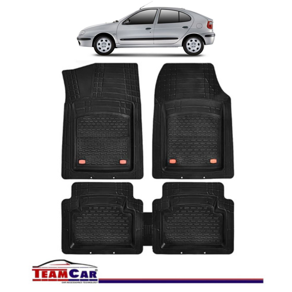 Covorase Auto TeamCar® Tip Tavita Compatibile Renault Megane I (1995-2002) Negru Material Rezistent