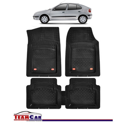 Covorase Auto TeamCar® Tip Tavita Compatibile Renault Megane I (1995-2002) Negru Material Rezistent