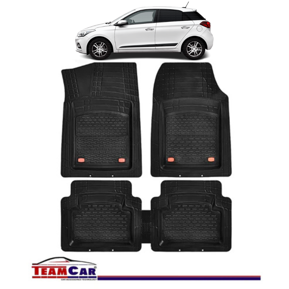 Covorase Auto TeamCar® Hyundai i20 II (2014-2020) - Cauciuc Tip Tavita