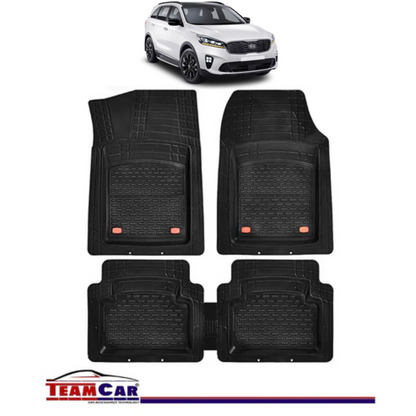 Covorase Auto TeamCar® Kia Sorento UM (2015-2020) - Negru - Cauciuc Rezistent Tip Tavita