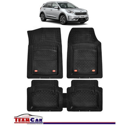 Covorase Auto TeamCar® Kia Niro DE (2016-2022) - Negru - Cauciuc Rezistent Tip Tavita
