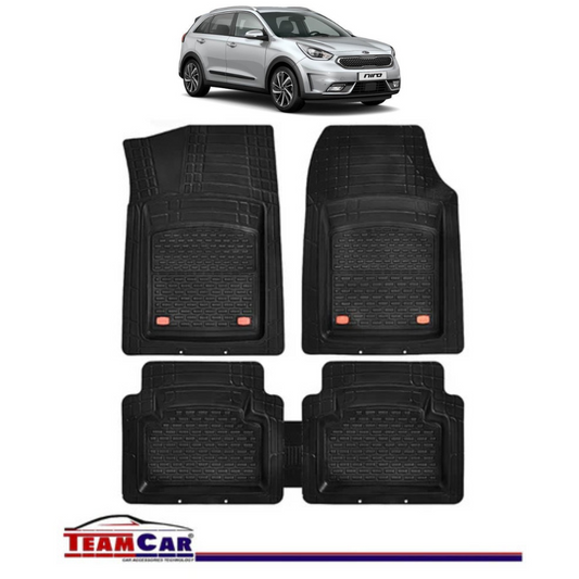 Covorase Auto TeamCar® Kia Niro DE (2016-2022) - Negru - Cauciuc Rezistent Tip Tavita