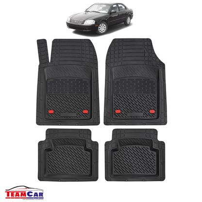 Covorase Auto TeamCar® Tip Tavita Compatibile Kia Optima Generatia I (2000–2005) Negru Material Rezistent